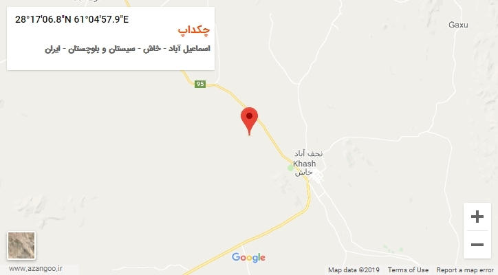 روستای چکداپ بر روی نقشه