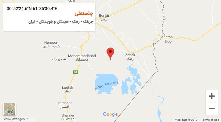 روستای چلستعلی بر روی نقشه