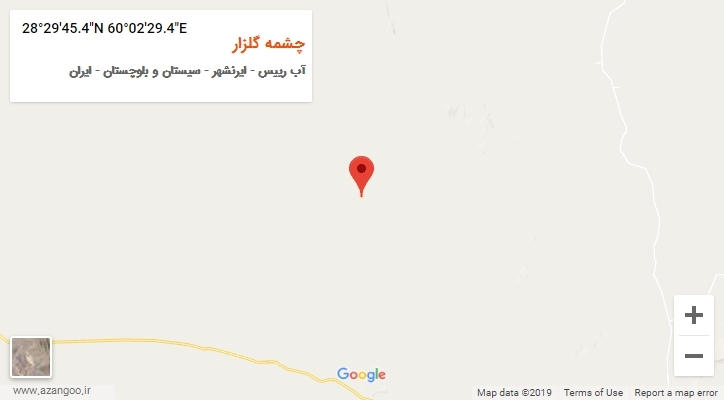 روستای چشمه گلزار بر روی نقشه