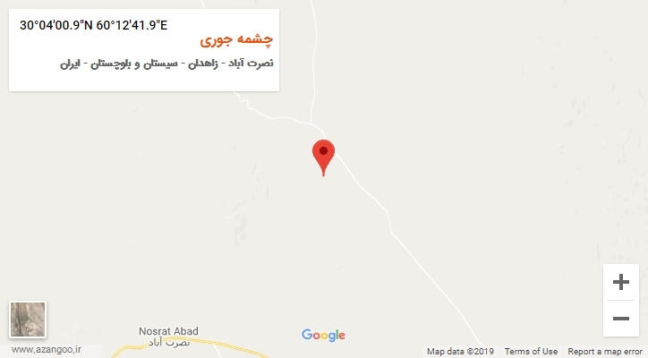 روستای چشمه جوری بر روی نقشه