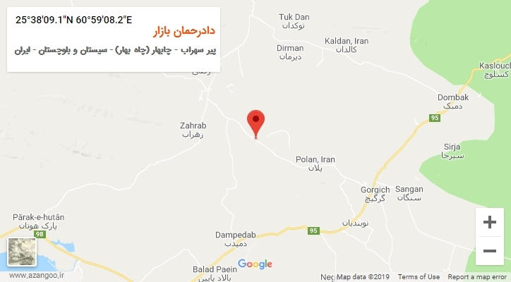 روستای دادرحمان بازار بر روی نقشه