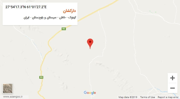 روستای دارکشان بر روی نقشه