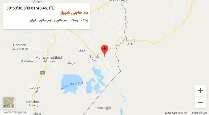 روستای ده حاجی شهباز بر روی نقشه
