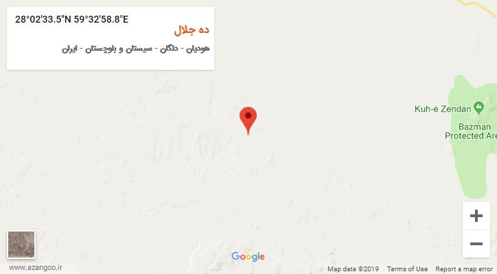 روستای ده جلال بر روی نقشه