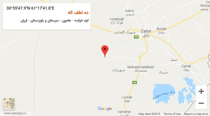 روستای ده لطف اله بر روی نقشه