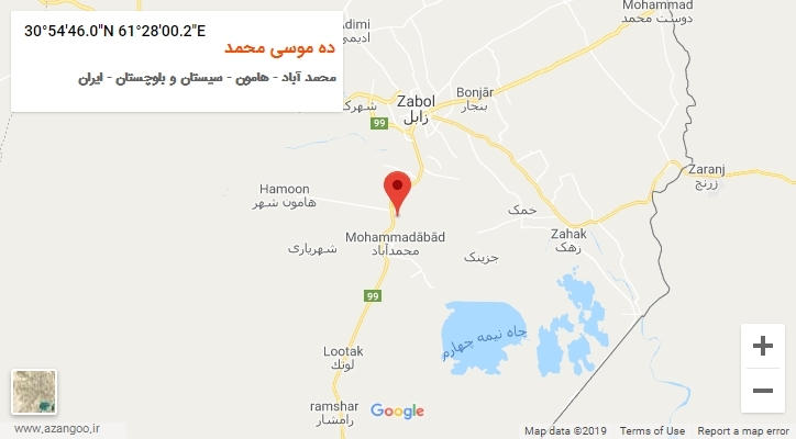 روستای ده موسی محمد بر روی نقشه