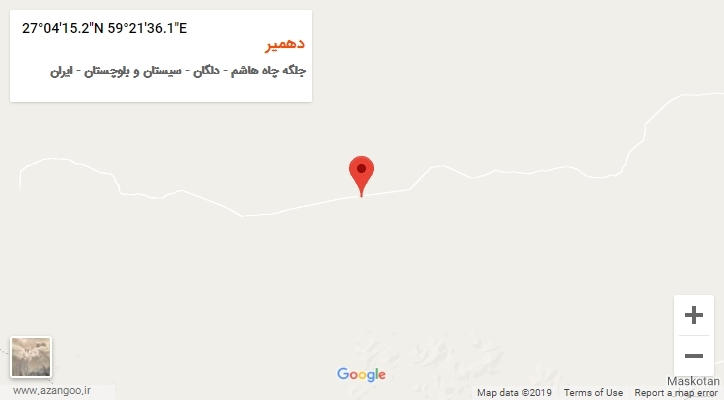 روستای دهمیر بر روی نقشه
