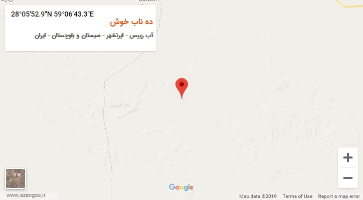 روستای ده ناب خوش بر روی نقشه