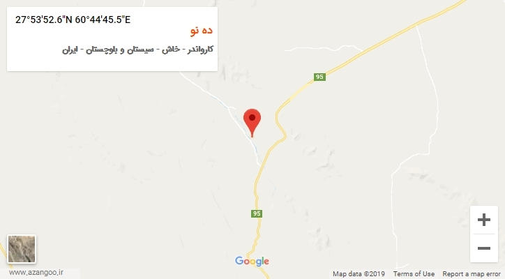 روستای ده نو بر روی نقشه