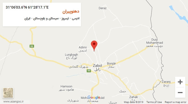 روستای دهنوپیران بر روی نقشه