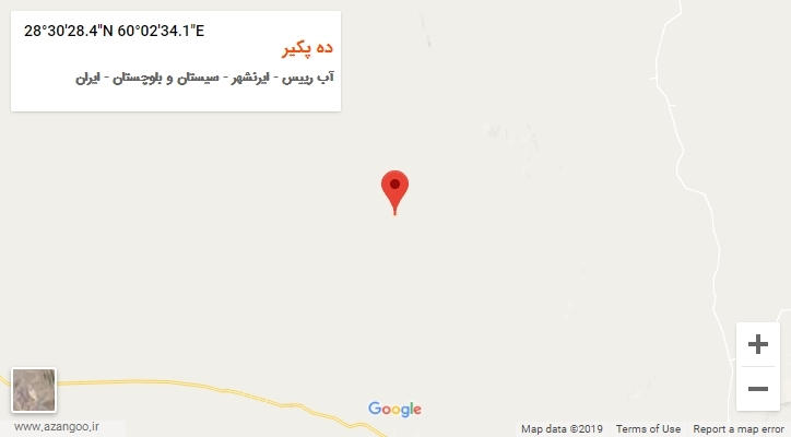 روستای ده پکیر بر روی نقشه