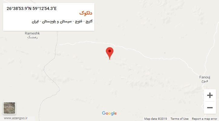 روستای دلکوک بر روی نقشه