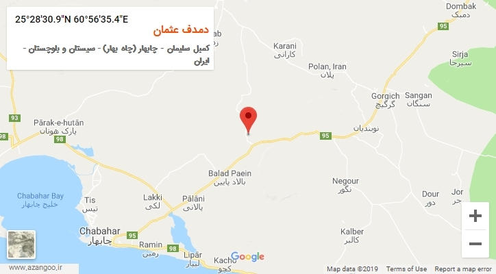 روستای دمدف عثمان بر روی نقشه
