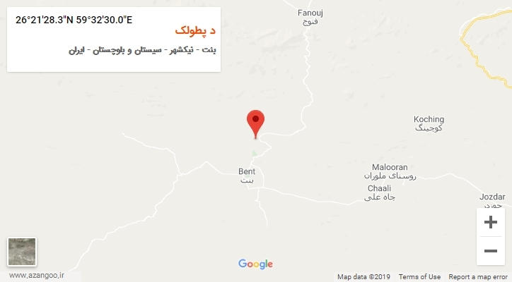 روستای د پطولک بر روی نقشه