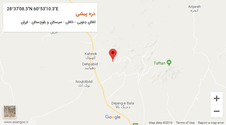 روستای دره پیشی بر روی نقشه