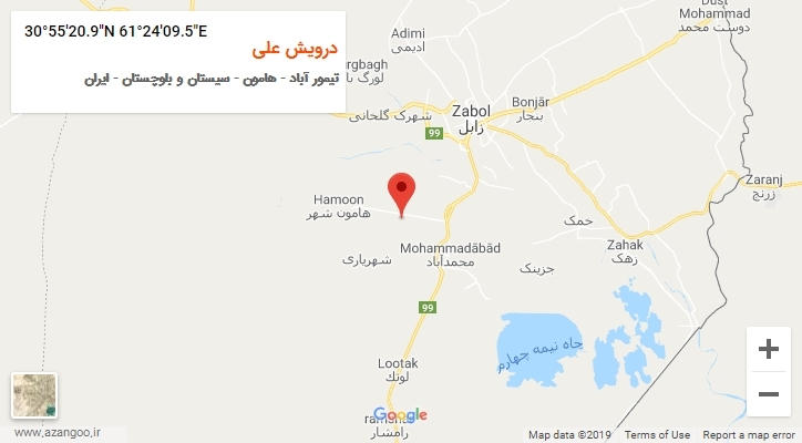روستای درویش علی بر روی نقشه
