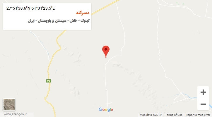 روستای دسرکند بر روی نقشه