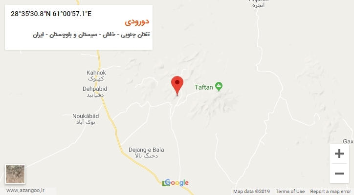 روستای دورودی بر روی نقشه