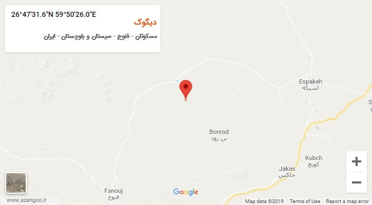 روستای دیگوک بر روی نقشه