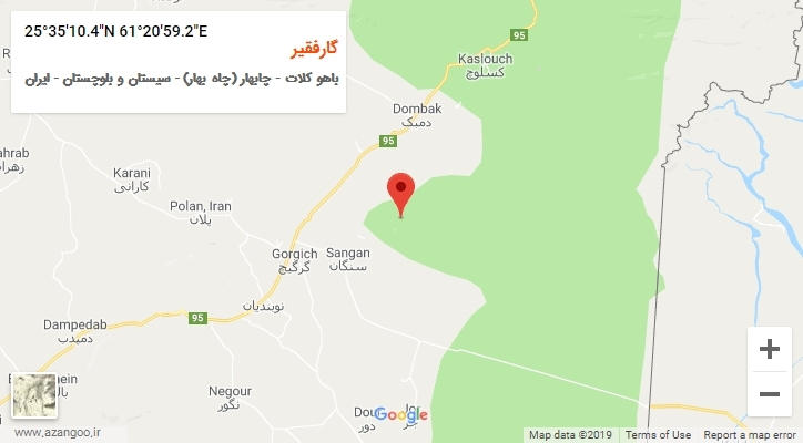 روستای گارفقیر بر روی نقشه