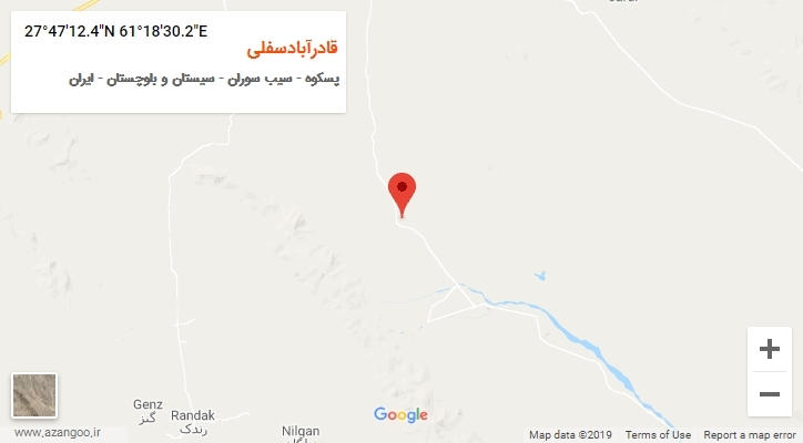 روستای قادرآبادسفلی بر روی نقشه