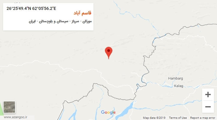 روستای قاسم آباد بر روی نقشه