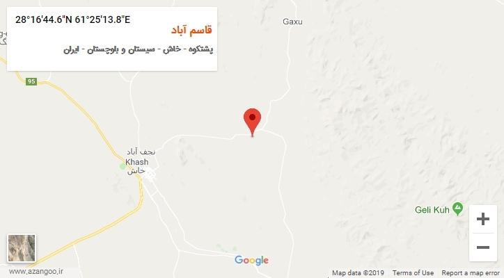 روستای قاسم آباد بر روی نقشه