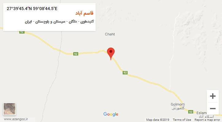 روستای قاسم آباد بر روی نقشه