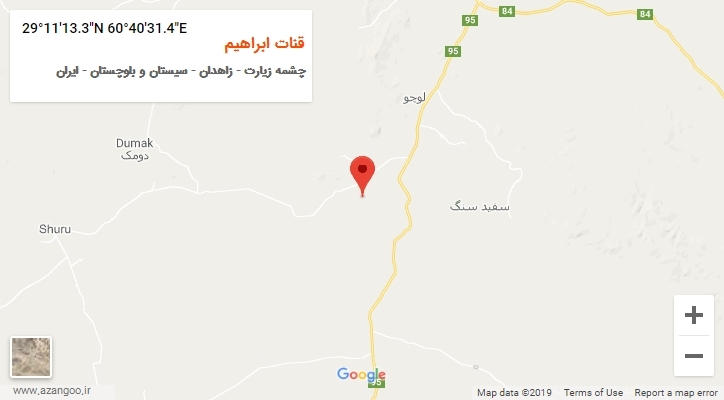 روستای قنات ابراهیم بر روی نقشه