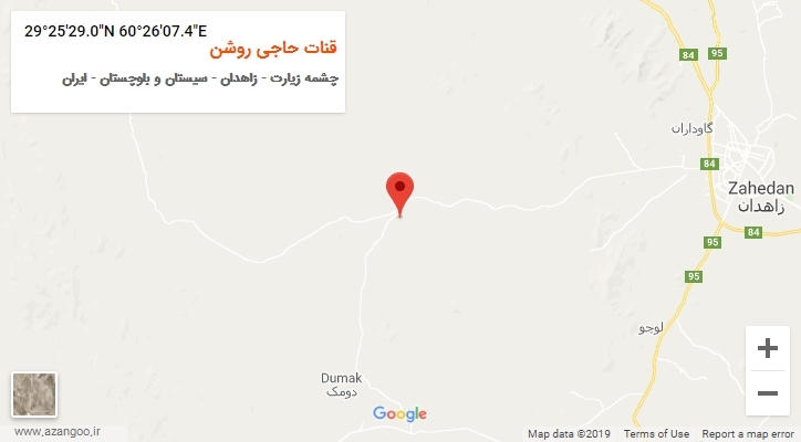 روستای قنات حاجی روشن بر روی نقشه