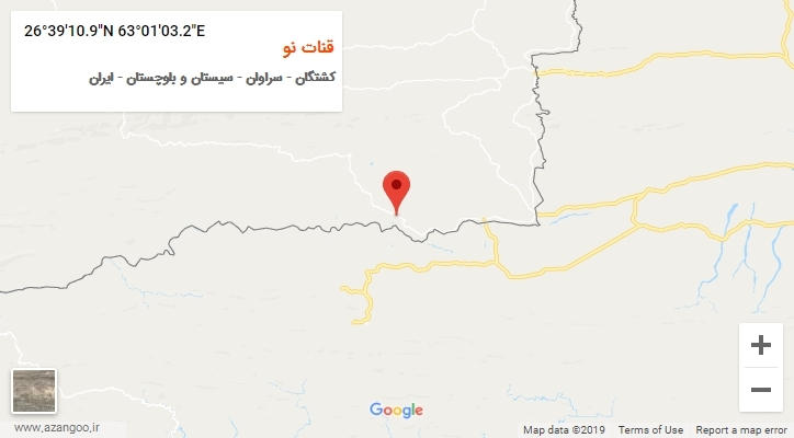 روستای قنات نو بر روی نقشه