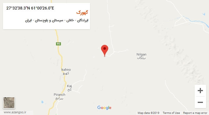 روستای گهورک بر روی نقشه