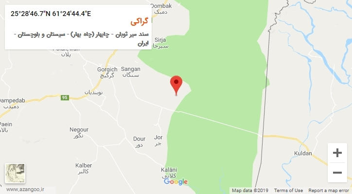 روستای گراکی بر روی نقشه