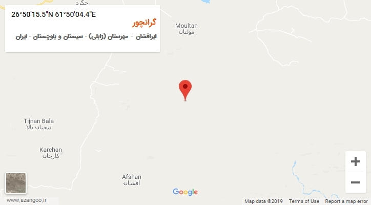 روستای گرانچور بر روی نقشه