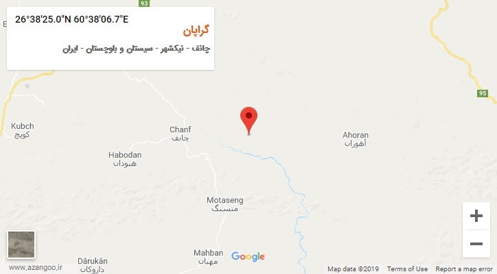 روستای گراپان بر روی نقشه