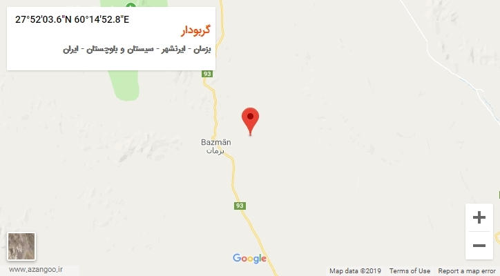 روستای گربودار بر روی نقشه