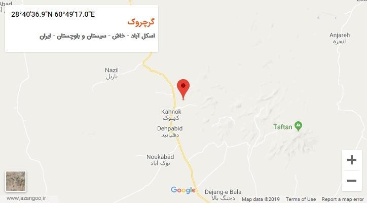 روستای گرچروک بر روی نقشه