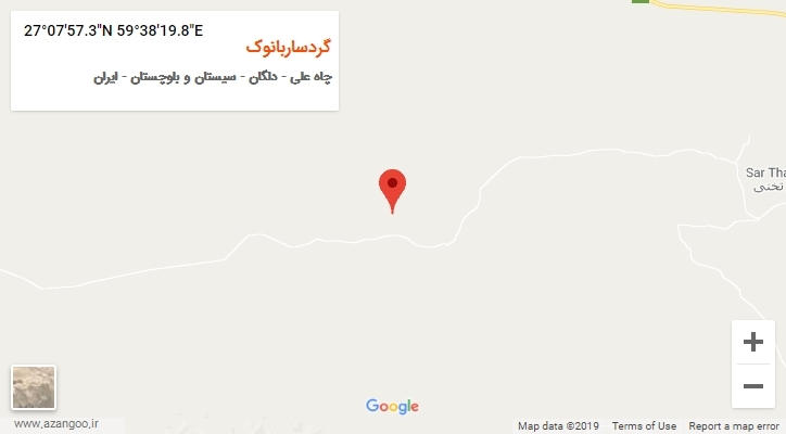 روستای گردساربانوک بر روی نقشه