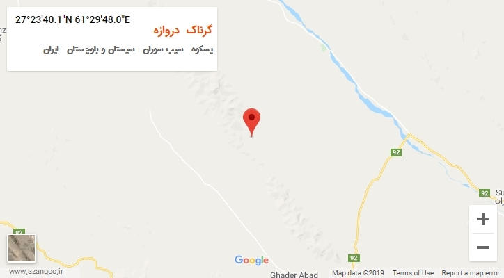 روستای گرناک  دروازه بر روی نقشه
