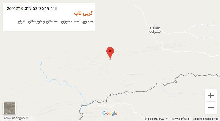روستای گرپی تاب بر روی نقشه