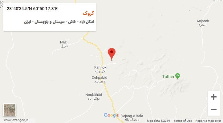 روستای گروک بر روی نقشه
