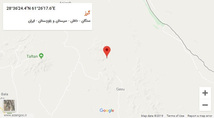 روستای گرز بر روی نقشه