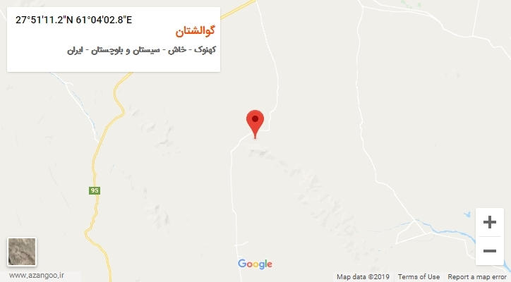 روستای گوالشتان بر روی نقشه