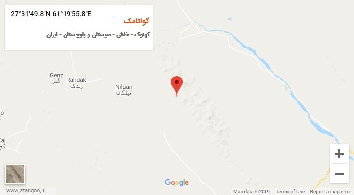 روستای گواتامک بر روی نقشه