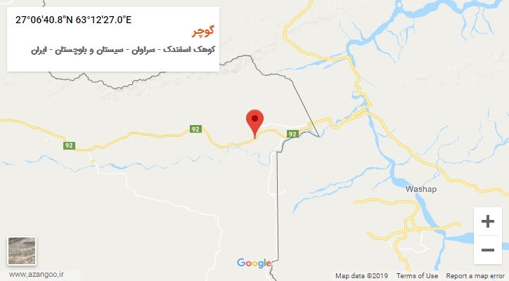 روستای گوچر بر روی نقشه