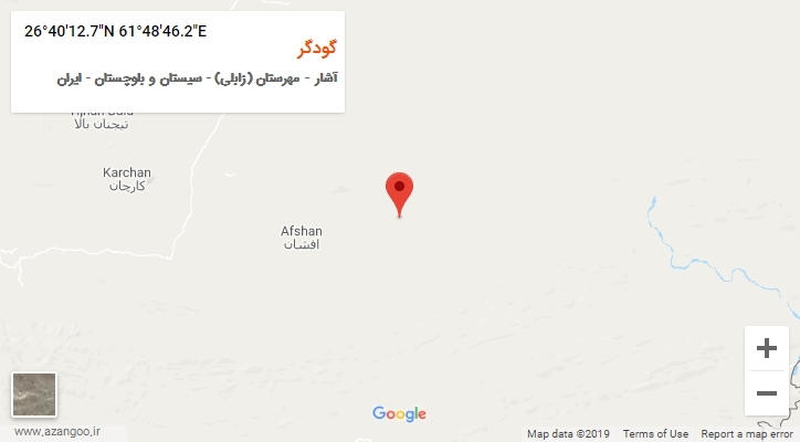 روستای گودگر بر روی نقشه