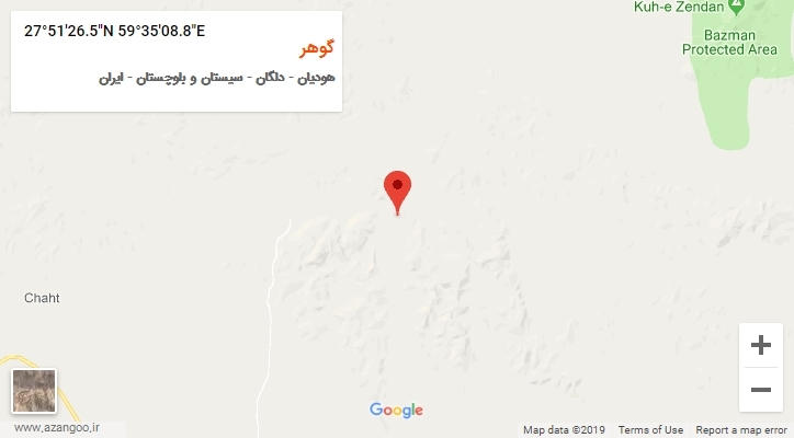 روستای گوهر بر روی نقشه