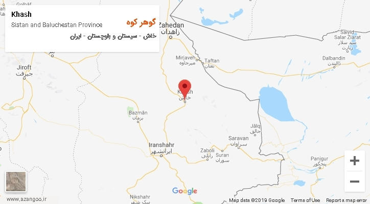 دهستان گوهر کوه بر روی نقشه