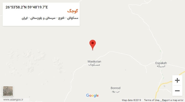 روستای گوجگ بر روی نقشه