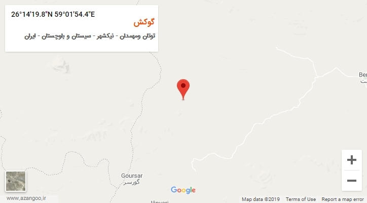 روستای گوکش بر روی نقشه